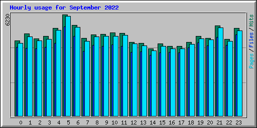 Hourly usage for September 2022